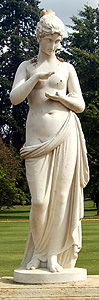 Statue of Pandora near the fountain September 2011